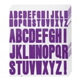 thumbnail image 1 of Uxcell 4 Hojas Calcomanías de Letras de Vinilo 9.1'' x 7.7'' para Calcomanía Interior Exterior Púrpura, 1 of 5