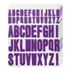 thumbnail image 1 of Uxcell 4 Hojas Calcomanías de Letras de Vinilo 9.1'' x 7.7'' para Calcomanía Interior Exterior Púrpura, 1 of 5