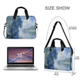 thumbnail image 3 of FORMRS 16" Laptop Bag Carrying Sleeve Case with Handle Travel Shoulder Briefcase, Plants and River, 3 of 8