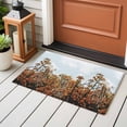 thumbnail image 5 of Rectangle Area Rug 2x3ft, Fall Flower Branch Forest Non-Shedding Washable Area Rug, Watercolor Floral Sunshine Sky Non Slip Low-Profile Rugs for Living Room, Bedroom Dining Room, 5 of 9