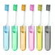 thumbnail image 2 of Cepillo de dientes de viaje a granel | Cepillos de dientes plegables de cerdas suaves con estuche de almacenamiento | Paquete de 6 juegos portátiles para adultos y niños envueltos individualmente, 2 of 7