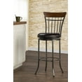 thumbnail image 2 of Hillsdale Furniture Cameron Metal Vertical Spindle Counter Height Swivel Stool, Charcoal Gray, 2 of 2