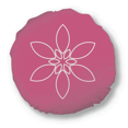 thumbnail image 1 of Pétale de Fleur Flowe Pattern Coussin de Décoration à la Maison Coussin Rond, 1 of 3