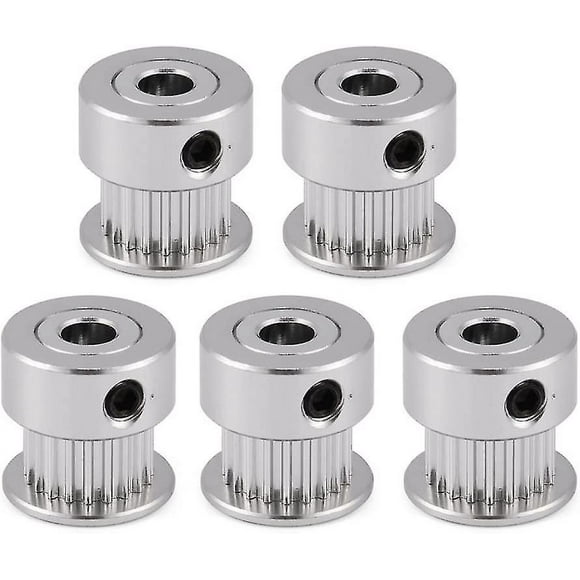 Synchronous Wheel Pulley, Timing Pulley 20 Teeth Bore Diameter Teeth 3d Printer Pulley (5pcs)