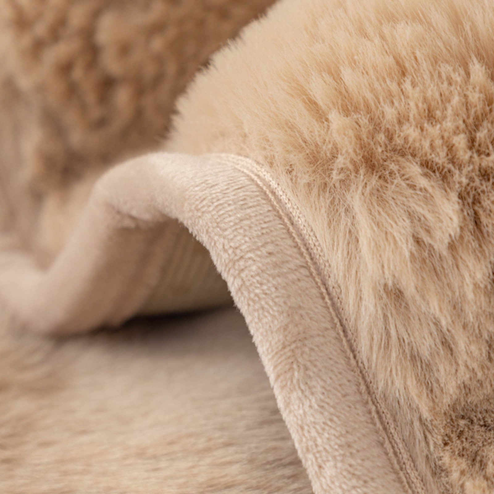 TERGAYEE Rabbit Plush Sofa Cover,Non-Slip Sofa Cushion Covers,Super Soft Faux Fur Throw Couch Cover,Puffy Couch Cushion Covers Washable Furniture Protector