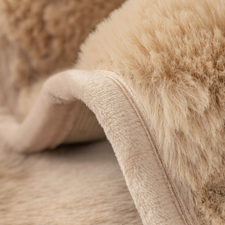 Dengmore Seat Cushion for Long Sitting Thick Rabbit Plush Sofa