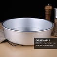 thumbnail image 3 of FUEENIRVA Aluminum Non-Stick Mousse Cake Mold Silver Easy to Clean for Kitchen 2Pcs, 3 of 6