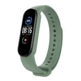thumbnail image 2 of Correa de silicona para reloj inteligente para Mi Band 6/6 NFC/5 (verde claro), 2 of 6