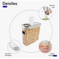 thumbnail image 3 of Juego De 4 Recipientes Herméticos De Plástico Para Cereales Modelo Transparente, 3 of 4