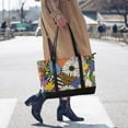 thumbnail image 4 of FORMRS Canvas Laptop Tote Bag for Women with 15.6" Computer Compartments Shoulder Handbag, Blue Floral, 4 of 7