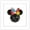White Framed Version, variant on Gallery Pops Disney Mickey and Friends - Ink & Scribble Minnie Mouse Ears Wall Art, Black Framed Version, 12" x 12"