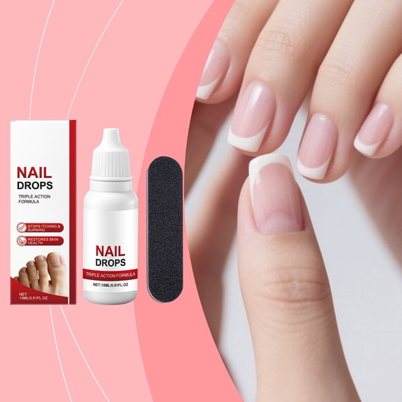 Nail Repair Solution for Discolored and Thickened Toenails – Extra Strength 15ml Liquid with Precision Dropper to Nourish, Strengthen, and Smooth Nail Texture