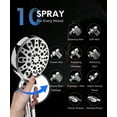 thumbnail image 5 of Hodvit Filtered Shower Head, Handheld High Pressure with 10 Spray Modes and Pause, Chrome, 5 of 7