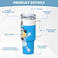 thumbnail image 5 of Saiise 40 oz Insulated Cup with Handle,Double Wall Vacuum Stainless Steel Tumbler, For Cold/Hot Drinks,Coffee Travel Mug for Car/Home/Office/Party/Camping- Bluey, 5 of 8