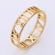 thumbnail image 1 of Anillo de acero de titanio europeo y americano, anillo de joyería de acero inoxidable hueco simple para mujer, anillo de pareja para hombres, 1 of 6