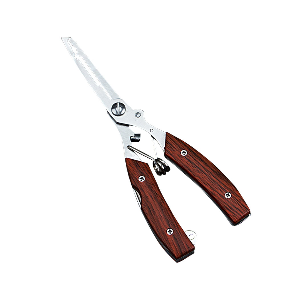 Fishing Pliers Scissors Line Cutter Remove Hooks Tackle Tool Stainless Steel HOT
