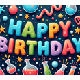 thumbnail image 3 of Colorful Theme Happy Birthday Banner Party Backdrop Decorative Design for Kids Party Photo Shoot Indoor Decoration, 3 of 7