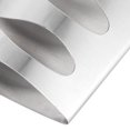 thumbnail image 4 of Wall-Mounted Curved  Designed Ventilated Toothbrush Organizer, Toothbrush Rack, For Mirrors Ceramic Tiles Glass 2301N-3 3 Holes Toothbrush Holder, 4 of 8