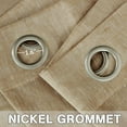 thumbnail image 3 of PrimeBeau Elegant Natural Linen Curtain Panels Energy Efficient Semi - Sheers Linen Curtains / Nickel Grommet Window Treatments Panels / Drapes (Set of 2, Butter, 52" by 96" Inch), 3 of 4