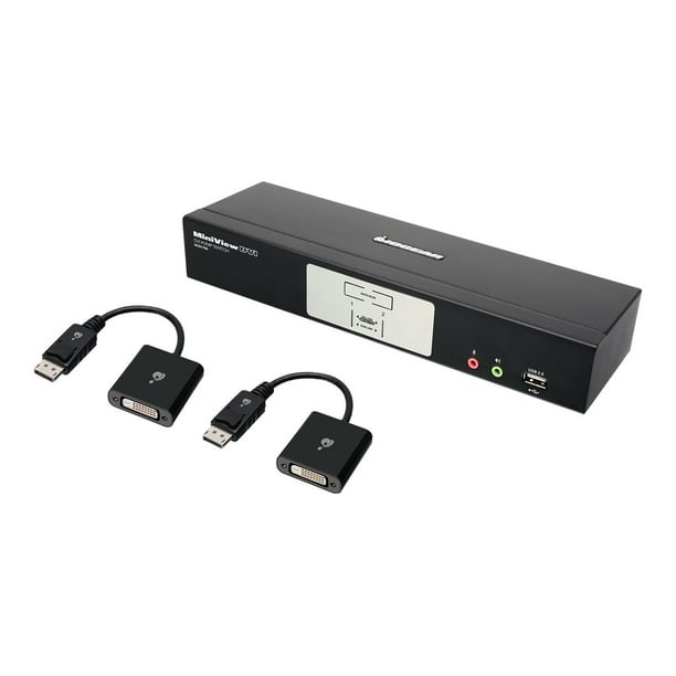 IOGEAR 2Port DualLink DVI and DisplayPort KVM Kit Cables Included