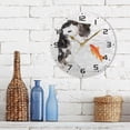 thumbnail image 2 of Dreamtimes Cat Koi Fish Wall Clock, 10 Inch Silent Non Ticking Round Clock Oil Painting Clock Easy to Read Clock for Living Room Bedroom Bathroom Home Decor, 2 of 7