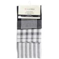 thumbnail image 1 of 3 Piece Tea Towels Set, Black Check, 1 of 1