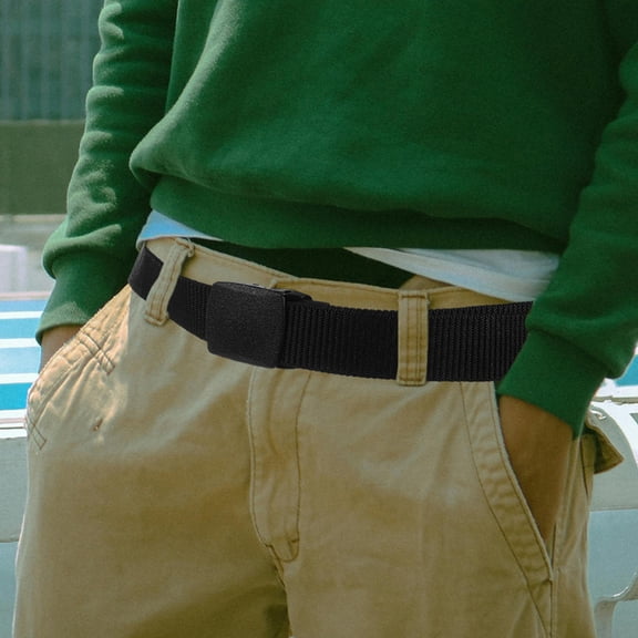 STOBOK Men's Adjustable Nylon Waist Belt for Everyday Casual Wear, and Comfortable Belt for Men, 1 Set