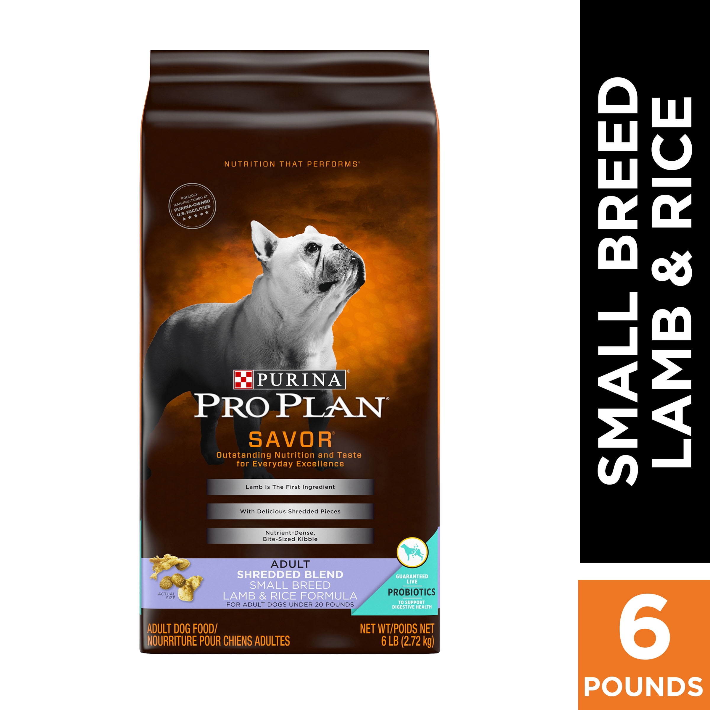 Purina Pro Plan With Probiotics Small Breed Dry Dog Food SAVOR Shredded