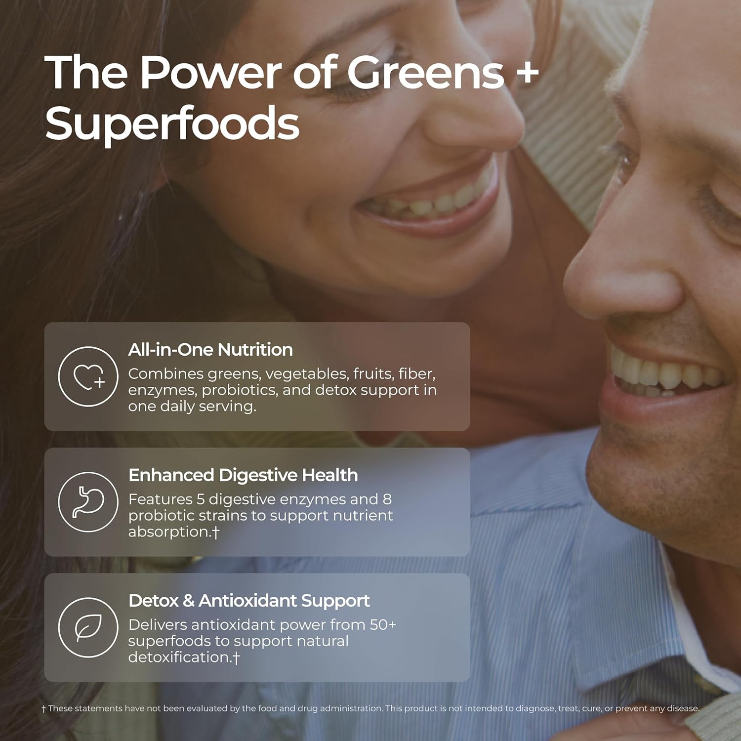 Livingood Daily Greens & Superfood Powder, Super Greens for Gut Health, Green Juice Powder with Spirulina, Chlorella, and Digestive Enzymes, Probiotics for Digestive Support, Berry, 30 Servings