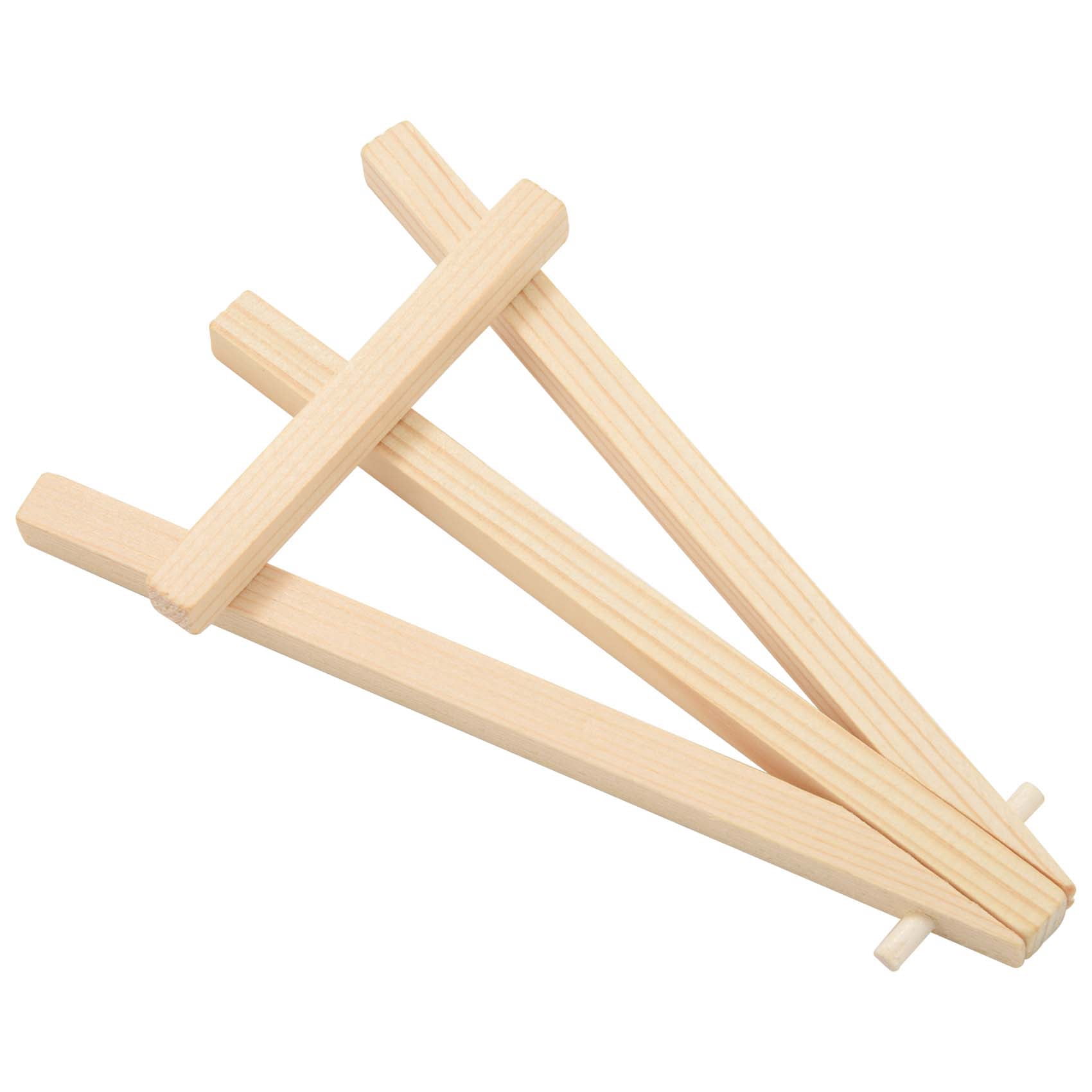 72 Pack Mini Wood Display Easel Wood Easels Set for Paintings Craft Small Acrylics Oil Projects