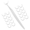 thumbnail image 1 of MasteelfCA 20pcs Replaceable Dental Care Cleaner Plastic Toothpick Nylon Wire Floss Stick Portable Between Teeth Cleaning Tools Set (White), 1 of 7