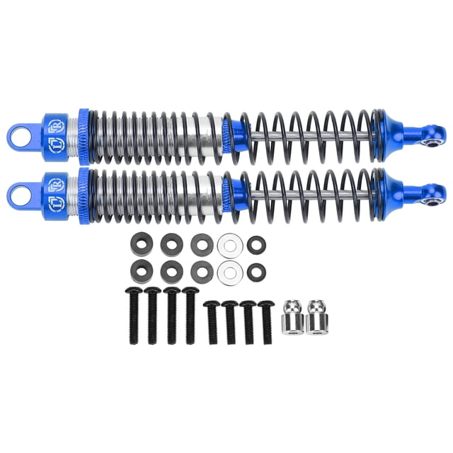 Juego de 2 amortiguadores de metal RC de 130 mm para HSP/RGT/Himoto/Redcat 1/10 RC Car Azul oscuro