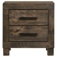 thumbnail image 3 of Woodmont 2-drawer Nightstand Rustic Golden Brown, 3 of 11