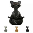 thumbnail image 1 of Meditation Cats Buddha Figurine, Meditation Yoga Resin Figurine Home Decor, 1 of 5