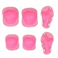 thumbnail image 3 of Equipo de protección Sunnimix rodilleras y coderas y muñequeras con correa para patineta ciclismo Rosa 6 piezas, 3 of 6