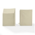 thumbnail image 4 of Crosley Furniture 2-Piece Vinyl Outdoor Arm Chair Furniture Cover Set in Tan, 4 of 7