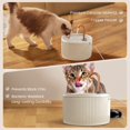 thumbnail image 4 of Fuente de agua para gatos MISFANS de cerámica, 2,1 L, pico de cobre, 4 of 6