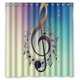 thumbnail image 1 of ABPHQTO Maravillosa nota musical Cortina de ducha Cortina de ducha impermeable 160x180 cm, 1 of 2