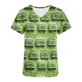 thumbnail image 4 of Fiudx Camisetas para Mujer Blusa de Lactancia con Bolsillos y Manga Corta con Cuello En V y Estampado En Barbacoa para Mujer, 4 of 5