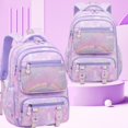 thumbnail image 2 of BUTIED Cute Butterfly Backpacks Wide Clamshell Opening Bookbag with Reflective Strips & Multiple Pockets, Waterproof Durable Daypack, 2 of 9