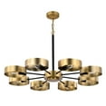 thumbnail image 4 of Vibiana 32 in. 8-Light Indoor Satin Brass Finish Chandelier with Light Kit, 4 of 5