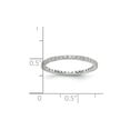 thumbnail image 6 of 14k White Gold Round Cut Diamond Eternity Wedding Band Anniversary Ring Size 9 - 1/2 Ct., 6 of 6