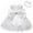 White, variant on Girls Dress Baby Formal&nbsp;Tutu Set Dress+Headband Bowknot&nbsp;Princess Wedding Lace Party Dresses Clothes Outfit 3M,6M,12M,18M,24M