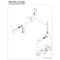 thumbnail image 6 of Kingston Brass KS4108ZL Silver Sage Two-Handle 1-Hole Wall Mount Pot Filler Faucet in Brushed Nickel, 6 of 8
