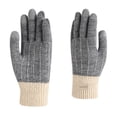 thumbnail image 2 of GZWYHT Gloves for Cold Weather,Winter Gloves Warmed Finger Gloves New Autumn And Winter Outdoor Plus Velvet Thick Knitted Touched Screen Goves Fingerless Gloves,Work Gloves,Gloves for Women Dark Gray, 2 of 9