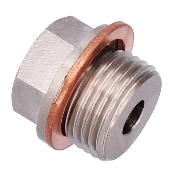 Adaptador del sensor de temperatura M18x1.5 A 1/8npt Agua de Escape de Agua Agua Sensor de Sensor de Temperatura Con Junta