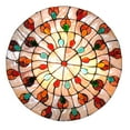thumbnail image 6 of Miumaeov 20 inch Tiffany Style Flush Mount Ceiling Light Vintage Stained Glass Ceiling Lamp Decor Fixture for Living Room Restaurant Hotel, 6 of 13