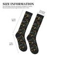 thumbnail image 4 of Sikiie Wasp and Florals 1 Pairs Compression Socks for Men and Women 15-20 mmHg Running Support Socks, 4 of 7