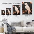 thumbnail image 3 of Artery8 Pink Cockatoo Parrot Bird Autumn Branch Painting Living Room Art Print Framed Poster Wall Decor 12x16 inch, 3 of 3
