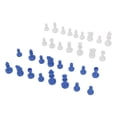 thumbnail image 1 of Fyydes Chessmen Pieces, Reusable Fall Resistant Convenient Dual Color Chess Pieces For Party, 1 of 8